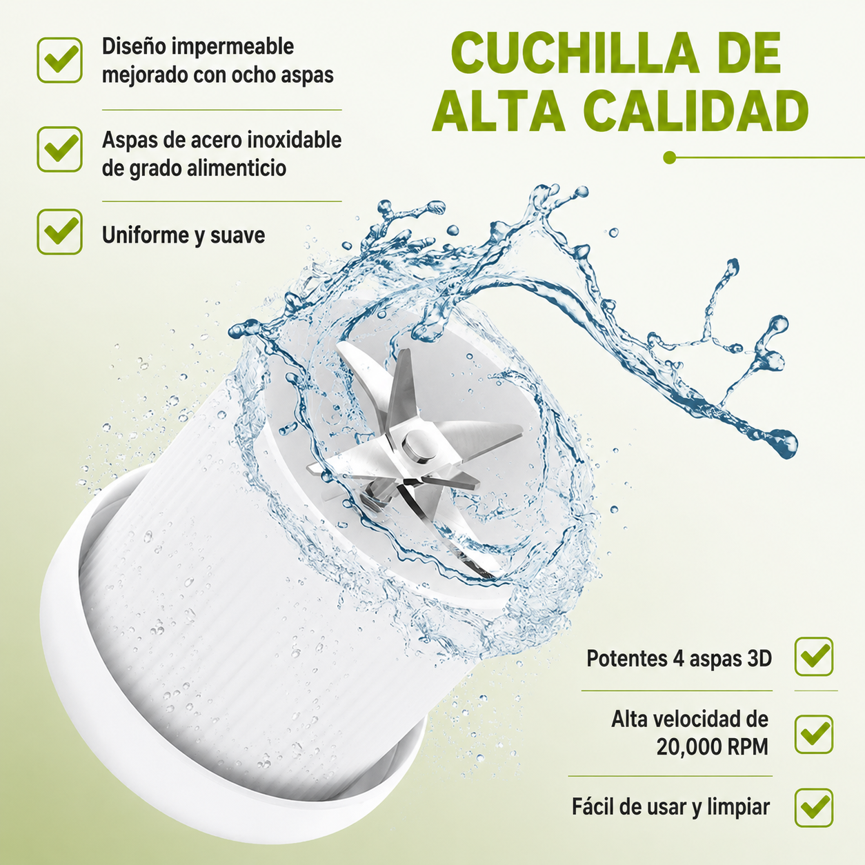 Licuadora Portatil Para Frutas