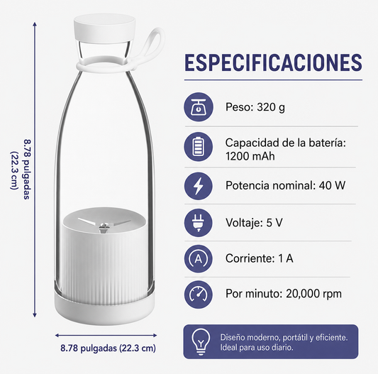 Licuadora Portatil Para Frutas